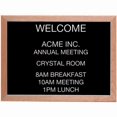 thumbnail image 1 of Aarco Products AOFD1824 Red Oak Framed Letter Board Message Center, 1 of 1