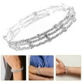 thumbnail image 5 of Sparkly Bracelet Multi-layer Rhinestone Bracelet Exquisite Bangle Women Rhinestone Bracelet Bangle Women Wrist Jewelry Rhinestone Bracelet, 5 of 5