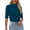 Blue, variant on Pincandy Womens Tops Dressy Casual Mock Turtleneck Business Short Sleeve T Shirts Going Out Tops 2025