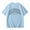 Light Blue, variant on Girls Short Sleeve Shirts Letter Print Summer Tops Crewneck Tees Girls Plain Blue Shirt Trendy Clothes for Girls 10-12 Years