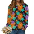 thumbnail image 6 of Womens Halloween Sweatshirts Fashion Graphic T Shirts Long Sleeve Pullover Tops Fall Clothes 2025, 6 of 6