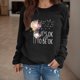 thumbnail image 2 of Gibobby Casual Sudadera para Mujer Sudadera suelta casual con estampado navideño de manga larga con cuello redondo para mujer blusa grande de manga larga(Negro,M), 2 of 5