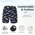thumbnail image 3 of Fotbe Sardine Traje de Baño para Hombre – Shorts de Natación de Secado Rápido con Forro y Bolsillos-3X-Large, 3 of 6
