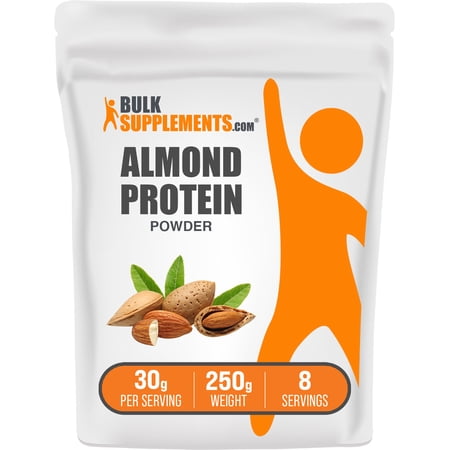BulkSupplements Almond Protein Powder - 30g per Serving - 250 Grams (8.8 oz) - 8 Servings