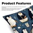 thumbnail image 2 of Penguin Elegant Velvet Throw Pillows with Unique Patterns for Chair Pillow Covers & Throw Pillow - Set of 2, Available in 16x16, 18x18, & 20x20 inches for, 2 of 6