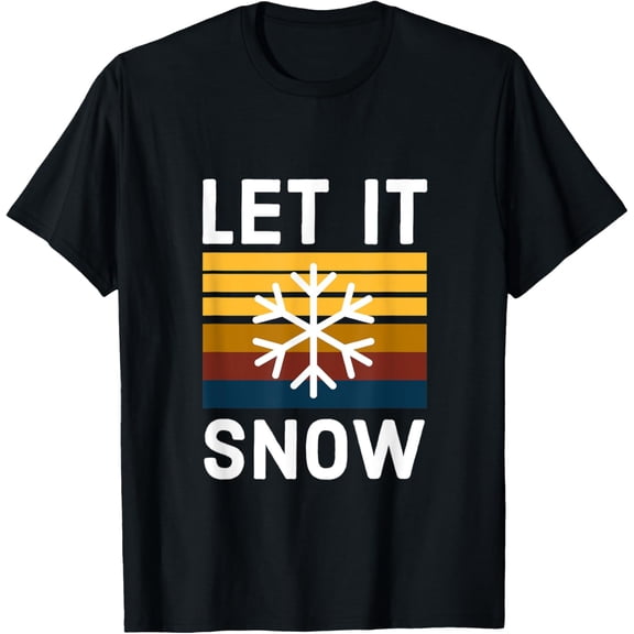 Exquisite and comfortable-Let it snow, winter Christmas holiday snowflakes T-Shirt