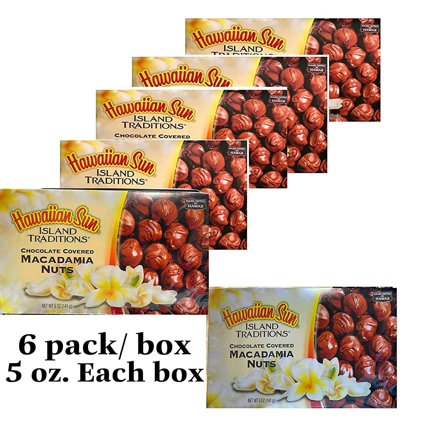 Hawaiian Sun Products Hawaiian Sun Macadamia Nuts, 6 ea