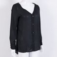 thumbnail image 2 of Mode Femmes Manches Longues Blouse Décontractée Tops T-Shirt d'Été, 2 of 3