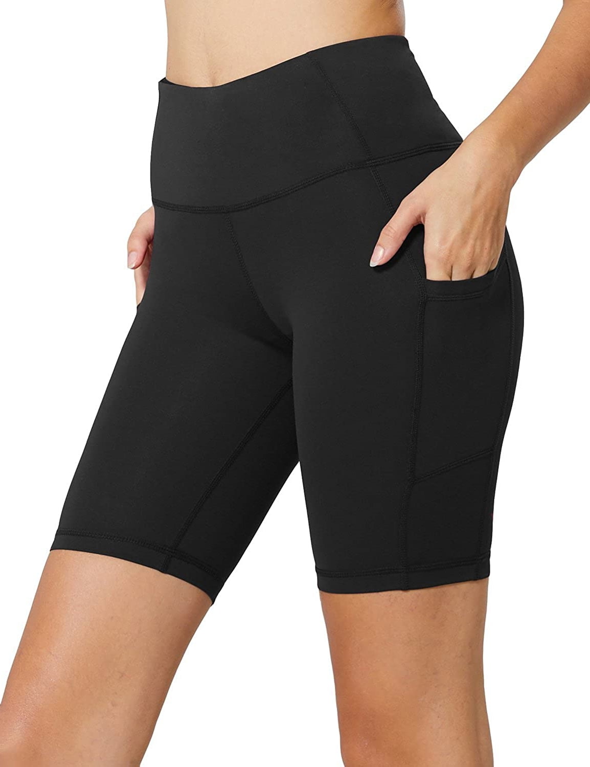 Aoliks Women's Biker Cycling Yoga Shorts Workout Shorts with Pockets,Navy  Blue - Walmart.com