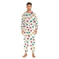 thumbnail image 5 of Adult Christmas Onesie Christmas Tree Bow Zipper One-Piece Pajamas Unisex with Pockets, 5 of 6