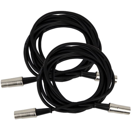 Gearlux MIDI Cable, 5 Pin, 10 Feet - 2 Pack