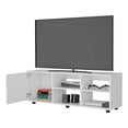 thumbnail image 3 of FM FURNITURE Parker TV Stand with a Door Engineered Wood White, 3 of 6