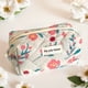 thumbnail image 4 of Bolsa de maquillaje de mano bolsa de almacenamiento portátil acolchada con flores fragmentadas bolsa de cosméticos, 4 of 6