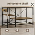 thumbnail image 2 of Bestier Support d'Aquarium de 55 Gallons avec Prises Électriques, Étagère de Rangement Réversible en Métal Robuste à 3 Niveaux pour Aquarium, 2 of 7