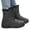 Grey, variant on Womens Wedge Platform Snow Boots Warm Furry Lined Slip On Mid Calf Booties Comfortable Non Slip Walking Shoes Red Size 9.5