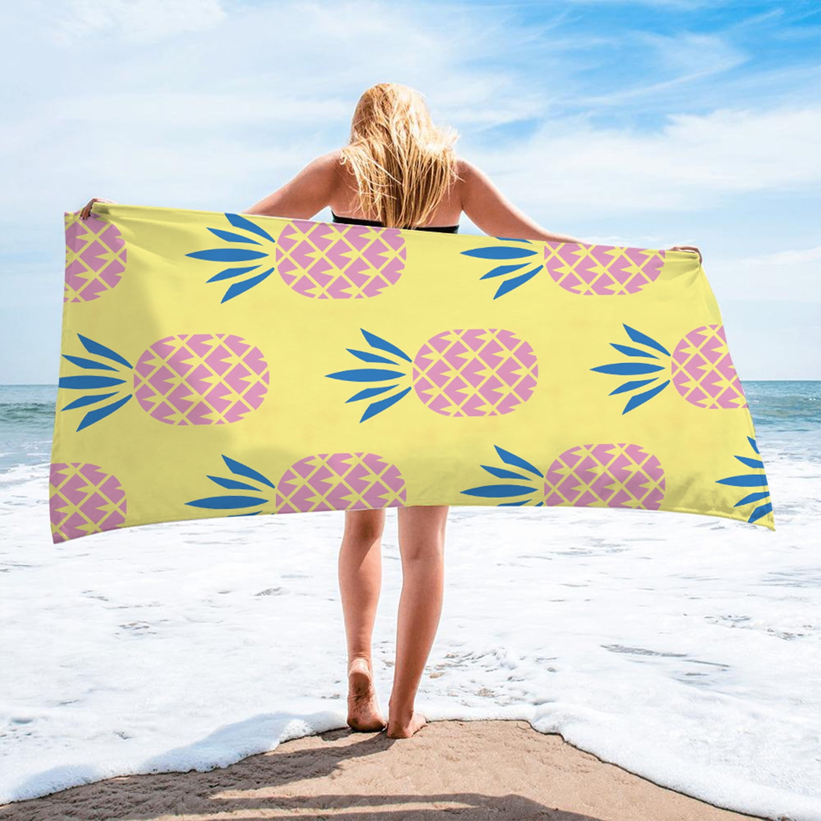 RKSTN Beach Towel Beach Towels Oversized, Super Soft Quick Dry Bath Towel for Traveling