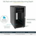 thumbnail image 2 of StarTech 4-Post 15U Server 19" Data Rack Cabinet, Lockable RK1536BKF, 2 of 5