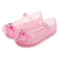 thumbnail image 2 of Gubotare Sandals Girls Princess Jelly Flats Shoes, Birthday Party Dress Up Sandals for Little Girls, Toddler or Kids Size 11.5 (Pink,Little Kids 11.5), 2 of 9
