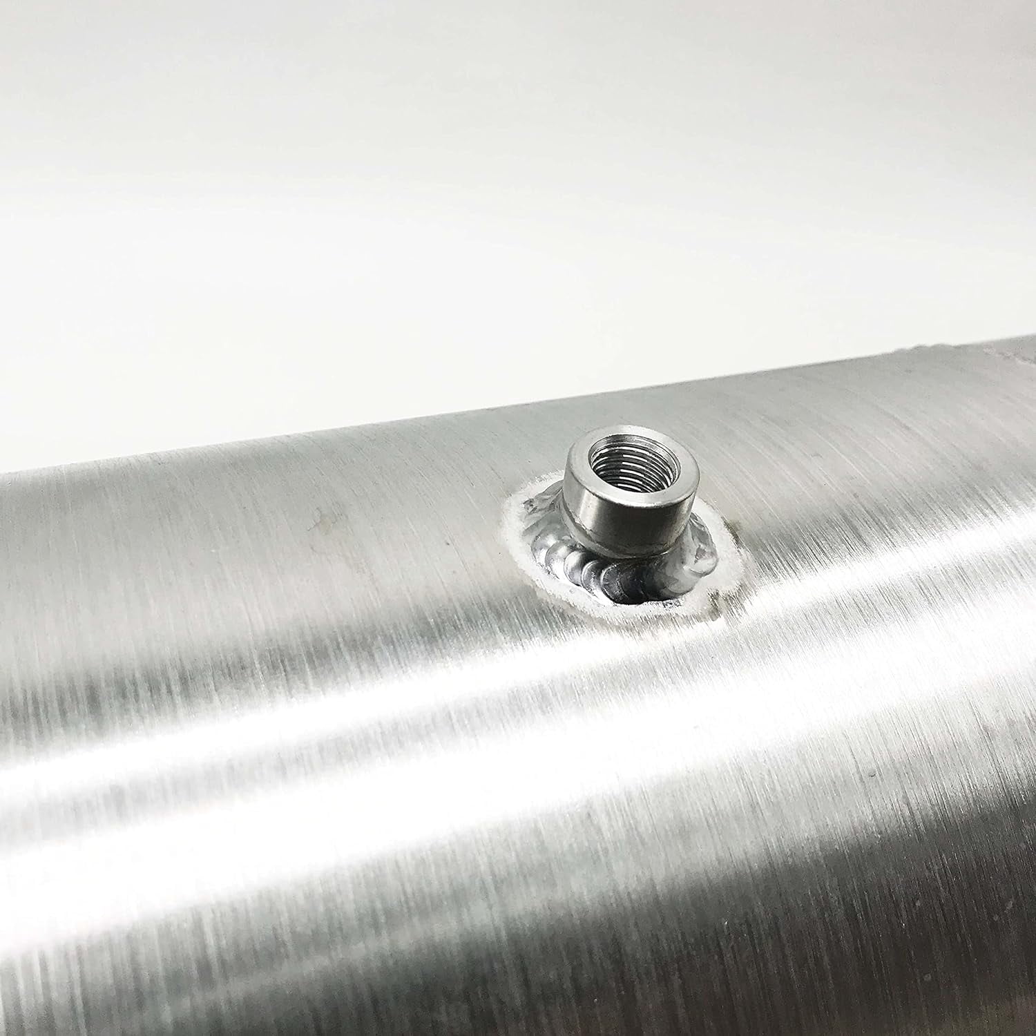 JSD 3.25 Gallons With Internal Baffle Aluminum Gas Tank/Fuel Tank Center Fill 8 x16 inch Spun 1/4 NPT Outlet