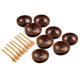 thumbnail image 1 of Juego de Cuencos de Coco Hechos a Mano yuxing Vajilla de Cáscara de Coco Cuchara de Madera Marrón Oscuro, 1 of 5
