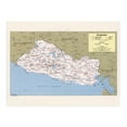 thumbnail image 6 of HISTORIX 1980 Map of El Salvador Vintage Poster Wall Art Print, 24 x 36 Inch, 6 of 8