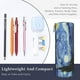 thumbnail image 3 of Disketp The Starry Night Estuche Organizador de Lápices de Cuero, Estuche de Oficina con Cremallera para Bolígrafo y Lápiz, 3 of 6