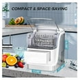 thumbnail image 5 of Maker Countertop, 35lbs/Day, 24 Ready in 6 Mins, Portable Ice Maker with 2 Ice Sizes, Compact Ice Maker with and Basket, Suitable for Family/Office/Party, White, 5 of 7