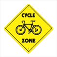 thumbnail image 1 of SignMission X-14-CYCLE 14 x 14 in. Cycle Crossing Zone Xing Sign, 1 of 1