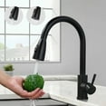 thumbnail image 2 of Deck Mount Installation Kitchen Faucet, Stainless Steel with Lightweight and Durable Design, Single Hole Spout for Quick-Installation, 360-Degree Swivel and Easy to Install, 2 of 5