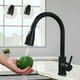 thumbnail image 2 of Grifo de cocina ergonómico, rociador de 2 funciones que garantiza un flujo de agua suave y ahorro de agua, la salud es lo primero con acero inoxidable sin plomo, adecuado para una instalación rápida, 2 of 5