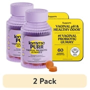 (2 pack) Lemme Purr Vaginal Probiotic Gummies for Women - Promotes pH Balance, Healthy Vaginal Odor & Urinary Tract Health w/Lactobacillus Blend, Pineapple & Vitamin C, 60 Count