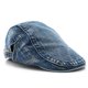 thumbnail image 1 of Gorra Vintage Gatsby Newsboy, unisex, de mezclilla lavada, 1 of 2