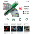 thumbnail image 3 of TESMEN TN-213 Non-Contact Voltage Tester, Voltage Tester Pen and Electric Tester Pen with Dual Sensitivity, LED Indicator and Waterproof Design, 3 of 9