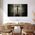 thumbnail image 3 of Elephant Stock Gold Scales Of Justice Wall Art - Horizontal Multi Panel Canvas - Salon Wall Decor - Profession Multi Panel - Black And Gray Decor - 57" x 36", 3 of 8
