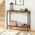 thumbnail image 2 of Homhougo Console Table, entryway Table, Narrow Sofa Table with Shelves, Entrance Table for Hallway, Entryway, Living Room, Foyer, Corridor, Office, Brown, 2 of 11