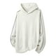 thumbnail image 2 of pstuiky manga larga para hombre, Sudadera con capucha de manga larga para hombre, holgada, informal, con bolsillos y mangas al hombro, de color liso Tops de hombre xl, 2 of 8