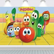 Veggietales Backdrop Banner Party Supplies Poster Movie Theme Background for Photography Birthday Decorations