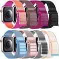 thumbnail image 1 of wonima44 Soft And Breathable Sport Nylon Loop Strap Compatible with Apple Watch Bands 38/40/41MM, 42/44/45/49MM, Women Men Adjustable Straps Compatible with IWatch Series SE 9/8/7/6/5/4/3/2Ultra 8Pack, 1 of 1