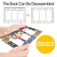 thumbnail image 4 of Yayeee Rocker Switch Wall Plate 1-Gang 4.6"x2.9" Home Decorative Outlet Cover, Dark Floral, 4 of 6