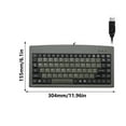 thumbnail image 3 of Portable 88Key USB Ergonomic Keyboards with Water Resistant and Low Noise Design for Office Use Wire Keyboards, 3 of 8