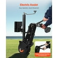 thumbnail image 6 of VEVOR Trailer Dolly, 500lbs Tongue Weight Capacity, 13 inch-23.2 inch Height Adjustable Trailer Mover Dolly, 9-inch Pneumatic Rubber Tire, Manual or Electric Wrench Drive, for Moving RV Trailer, 6 of 10