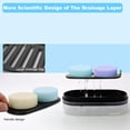 thumbnail image 6 of Solid Shampoo Bar Holder, Large Bar Soap Holder, Travel Soap Container, Soap Box with Draining Layer, Soap Case for Bathroom, Traveling, Gym, Camping (Clear Style-1-Large), 6 of 14
