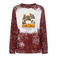 thumbnail image 4 of AOOCHASLIY Thanksgiving Day Women Tops Thanksgiving Day Fashion Women's Casual Long Sleeve Printed Ladies Sweatshirts Tops, 4 of 5