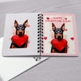 thumbnail image 4 of Happy Valentine's Day Doberman Pinscher Brings Love Heart Spiral Bound Journal Doberman Dog Lover Gifts 5x7in Spiral Notebook - 02028, 4 of 5