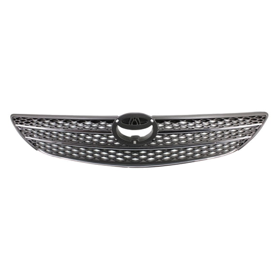 KarParts360 For Toyota Camry 2002 2003 2004 Grille | Painted Silver Gray | Made of Plastic | With Chrome Molding | LE/XLE Model | Replacement For TO1200233 | 53101AA020, 104-59037B