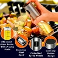 thumbnail image 5 of Hneeds Refillable Oil Sprayer, 100ml Stainless Steel and Glass Spray Bottle for Grilling, Baking, Kitchen Use, 5 of 7