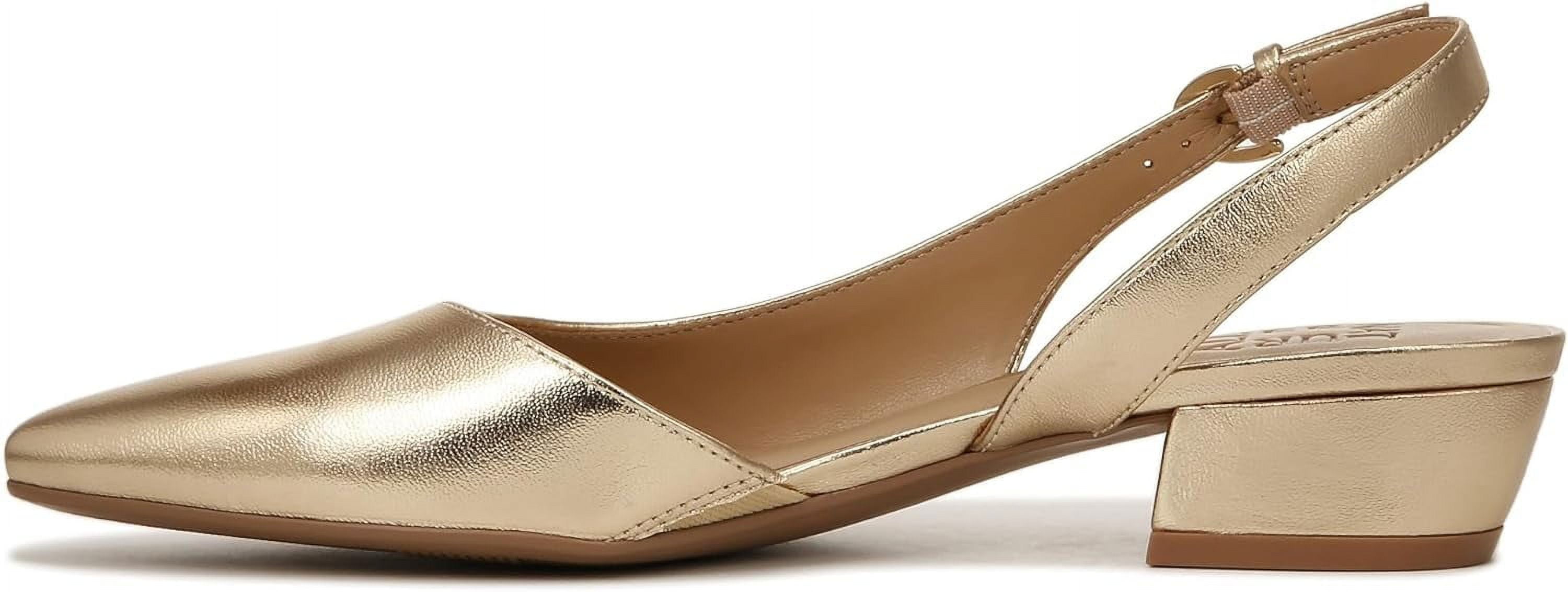 (取寄) ナチュラライザー レディース バンクス Naturalizer women Naturalizer Banks Dark Gold Lizard Leather Naturalizer Women's Banks Slingback Pumps Dark Gold Lizard Leather