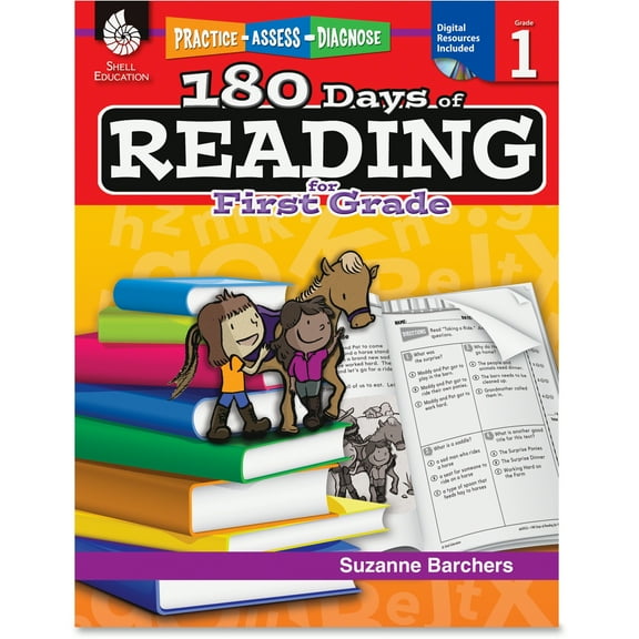 Pre-Owned 180 Days of Reading for First Grade: Practice, Assess, Diagnose (Paperback) 1425809227 9781425809225