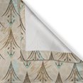 thumbnail image 6 of Ambesonne Art Deco Valance & Curtain, Oval Floral Shapes Art, 55"x24", Pale Teal Taupe Umber, 6 of 7