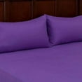thumbnail image 2 of Crescent 2 Pack Purple Pillow Cover, Pillowcases, 100% Pure Natural Cotton Jersey, Soft and Cozy, Envelope Closure, Hypoallergenic, Breathable 20"x 30" (2 Standard Pillowcases 20"x30", Purple), 2 of 3